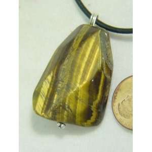  Golden Tiger Eye Lapidary Pendant Necklace Everything 