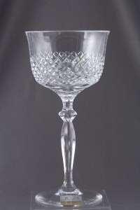 Lot 3 Spiegelau German Crystal Diamond Point Wine Glass  
