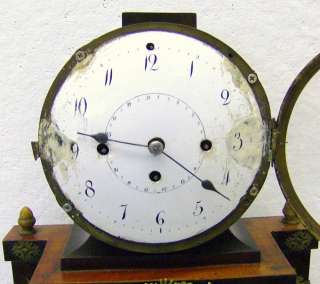 Antique Mantle Clock Signed HSG Neptune Mythology Theme  
