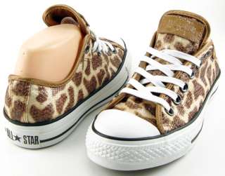 CONVERSE SEQUINS Giraffe Womens Designer Shoes Sneakers 7.5 EUR 38 