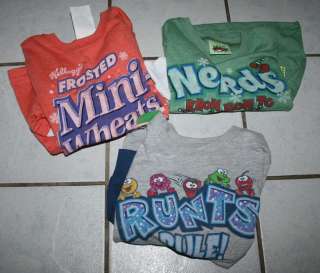 NWT BoysTees~Runts, Nerds, Frosted Mini Wheats ~Inf/Tod  