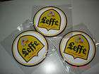 THREE NEW RARE LEFFE BEER REUSABLE RUBBER COASTERS