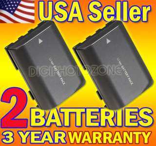 Two (2) Batteries for CANON NB2LH NB 2LH NB2L NB 2L  