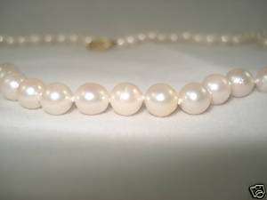 Pretty 7mm Fine Cream/Rose Strand Cultured Pearls 24  