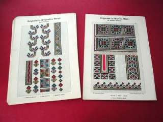 Romanian EMBROIDERY Patterns COSTUMES 42 Litho Plates  