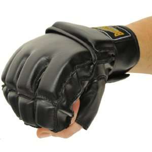 Pro PU FreeFight MMA Handschuhe Combat Grappling schwarz  
