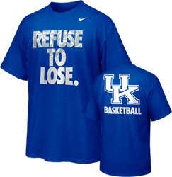 Kentucky Wildcats Nike Royal Blue Refuse to Lose T Shirt 