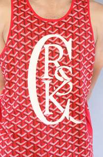 Crooks and Castles The Go Crooks Tank Top in Red  Karmaloop 