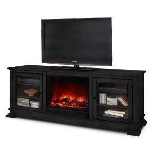   Flame Hudson Electric Fireplace in Black 4100E B 