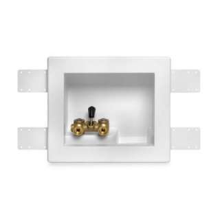 Polystyrene Washing Machine Outlet Box with 1 in. x 1 in. Brass Sweat 