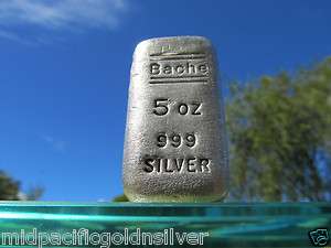 Oz. Bache Silver Ingot / BAR .999 RARE Canadian  