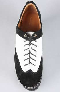 Substitute The Jump Up Shoe in Black and Ivory Suede  Karmaloop 