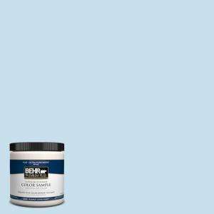 BEHR Premium Plus 8 oz. Lovely Blue Sky Interior/Exterior Paint Tester 