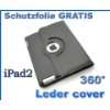 Edles iPad 2 Smart Cover Leder Case Schutz Hülle Etui Tasche Braun 