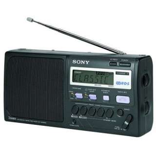 Sony ICF M50RDS tragbares Radio schwarz
