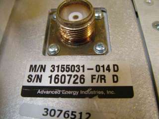 AE Advanced Energy RF Match Network 3155031 014D  