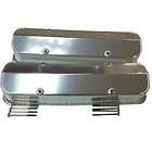 SBC CHEVY TALL FABRICATED ALUMINUM RACING VALVE COVERS POLISHED # 8091 