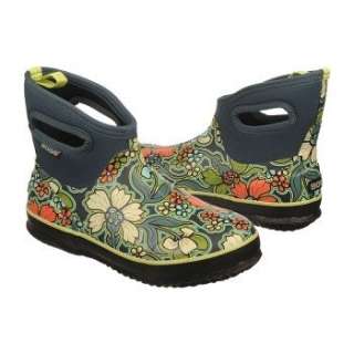 Womens Bogs Classic Short Blue May Flowers Shoes 