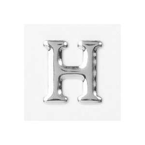 Hotfix  Aluminium Nieten von Unique Buchstabe H (silber), 3 Stück 