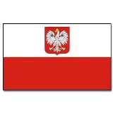 Flagge Fahne Polen mit Adler 90 * 150 cm