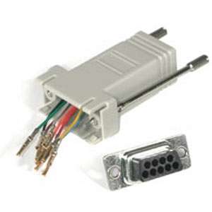 Cables To Go DB9/Female To RJ 45 8 Wire Modular Adapter Kit   Gray at 