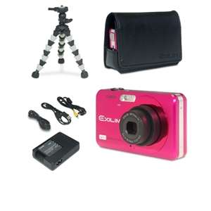 Casio EX Z90 Pink Digital Camera, Case and Flex Tripid   12 Megapixels 