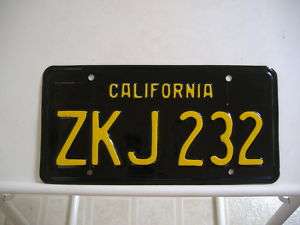 California License Plate Restoration Service 1957 1969  