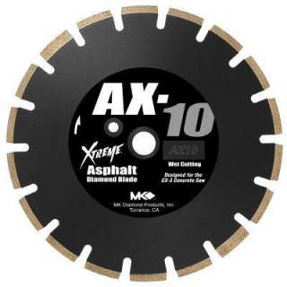 MK Diamond AX 10 14 in. Segmented Wet Cutting Diamond Saw Blade for 