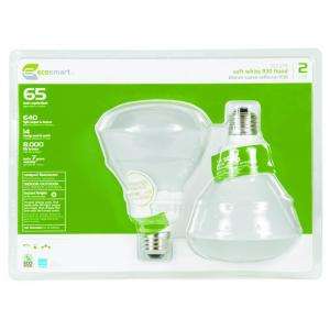 EcoSmart 14 Watt (65W) Soft White CFL Floodlight Bulbs (2 Pack) (E 