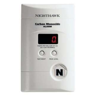 KiddeCarbon Monoxide Plug In Digital Alarm with Bonus Battery Operated 