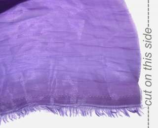 k32 Dark Purple Mirror Organza Fabric Sheer by Yard  