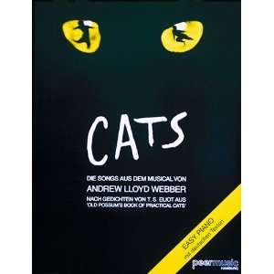 Cats   Easy Piano (Noten)  Andrew Lloyd Webber Bücher
