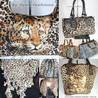 Leoparden Winter Leo Damentasche Tasche Handtasche Leopard  