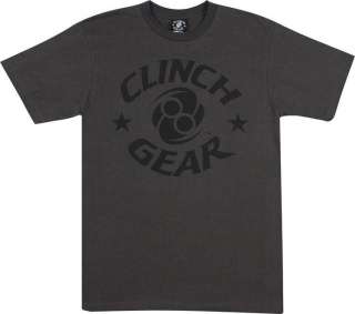 Clinch Gear Classic Logo Gray MMA T shirt NEW  