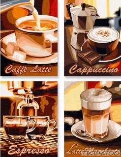 Malen nach Zahlen Schipper KAFFEEPAUSE Kaffee Quattro Kaffeebohnen 