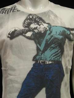 James Dean Giant Suedhead Film Movie T Shirt Vintage Re Printed Mens 