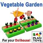 Plan Toy Organic Wooden VEGETABLE GARDEN Patch Rows for Dollhouse Doll 