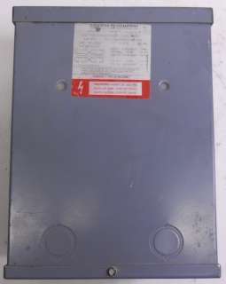 SQUARE D TRANSFORMER 2S1F, TYPE S, 60 Hz, 1PHASE  