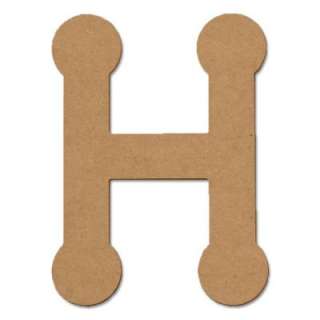   Craft MIllworks 8 In. MDF Bubble Letter (H) 47259 at The Home Depot