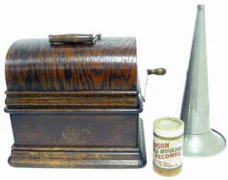 ANTIQUE 1905 EDISON STANDARD PHONOGRAPH/GRAMOPHONE+HORN  