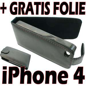 Apple iPhone 4  Flip Case  Handytasche  Leder  Chic  