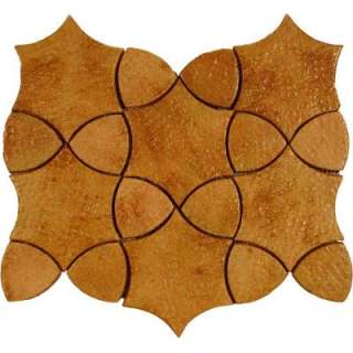 Cometa Rocca 10 in. x 13 in. Terra Cotta Mosaic Floor and Wall Tile