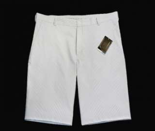   Nike Dri Fit Stripe Golf Shorts White Wolf Grey Multiple Size  