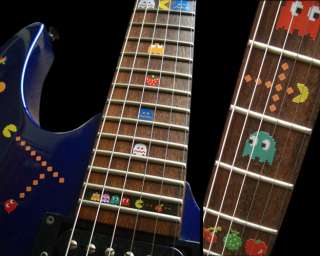 Pacman Fret Markers Inlay Sticker Decal Guitar Bass  