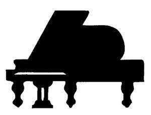 Aufkleber Flügel Klavier Piano Tasteninstrumente Musik  