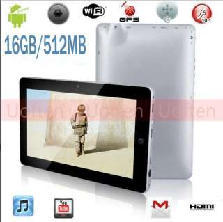 16GB 512MB 10 Inch Android 2.2 Contex A8 MID Tablet Pad WiFi/ 3G 