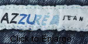 Azzure sz 27 x 31 Stretch Womens Juniors Blue Jeans Denim Pants FM12 