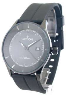 CN307178BSBK Croton Watch Mens Rubber Date New  