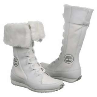 Timberland 23634 Grammercy Tall Winter Fur Fashion Boots Leather White 