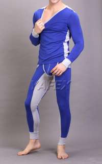Modal+Spandex,New Mens Pants+T shirt Thermal Underwear Set 5Colors Sz 